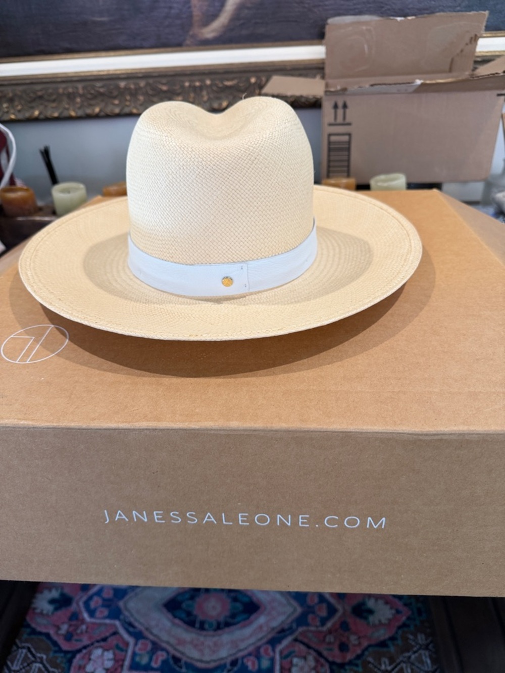 “JANESSA LEONE” 💯 Straw Hat NWOT